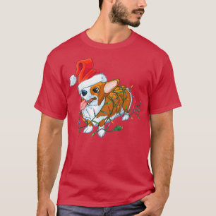 Corgi Dog light Merry Corgmas Santa Corgi Ugly Chr T-Shirt