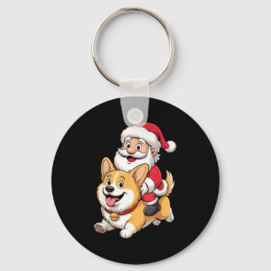Corgi Dog Lover Kids Men Women Corgi Christmas Paj Key Ring
