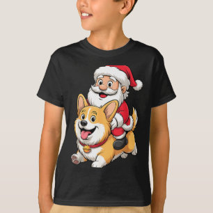 Corgi Dog Lover Kids Men Women Corgi Christmas Paj T-Shirt