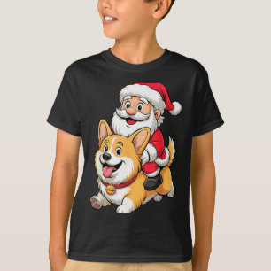 Corgi Dog Lover Kids Men Women Corgi Christmas Paj T-Shirt