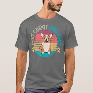 Corgi Dog Lover Tee Best Corgi Dad Ever Vintage De