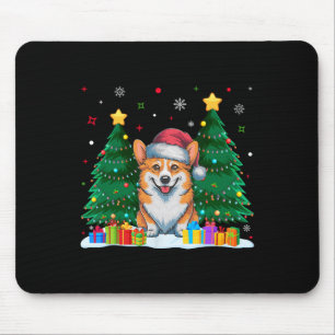 Corgi Dog Lovers Santa Hat Ugly Christmas Sweater Mouse Mat