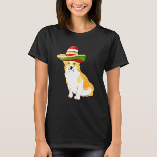 Corgi Dog Mama Dog Dad Cinco De Mayo Fur Lover T-Shirt