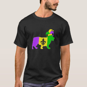 Corgi Dog Mardi Gras Carnivals Funny Puppy Jester T-Shirt