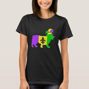 Corgi Dog Mardi Gras Carnivals Funny Puppy Jester T-Shirt