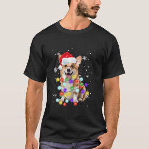 Corgi Dog Merry Corgmas Santa Corgi Christmas Tree T-Shirt