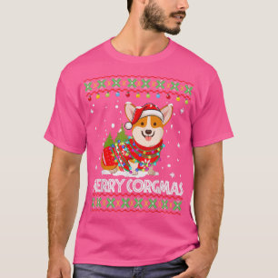 Corgi Dog Merry Corgmas Santa Corgi Ugly Christmas T-Shirt