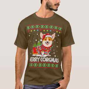 Corgi Dog Merry Corgmas Santa Corgi Ugly Christmas T-Shirt