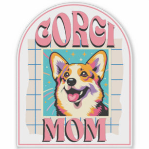 Corgi Dog Mom Pop Art