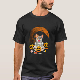 Corgi Dog Moon Pumpkin Halloween Costume 1 T-Shirt