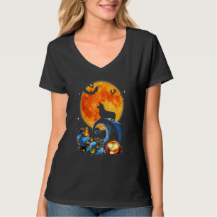 Corgi Dog Moon Pumpkin Halloween Costume Dog T-Shirt