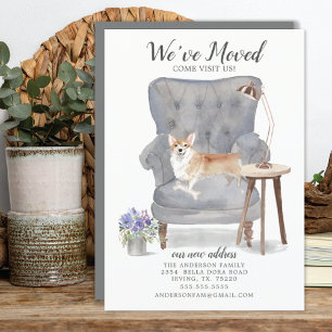 Corgi Dog   Moving Announcement