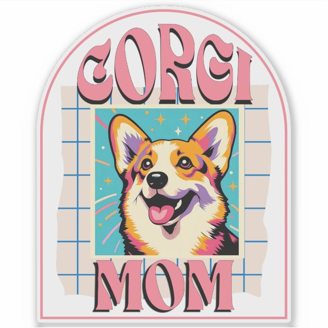 Corgi Dog Mum Pop Art (Front)