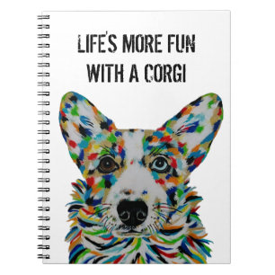Corgi Dog Notebook 6.5" x 8.75"