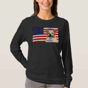 Corgi Dog Patriotic 4th Of July American Flag T-Shirt