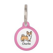 Corgi Dog Personalised Pet ID Tag