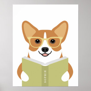 Corgi Dog Personalised Print
