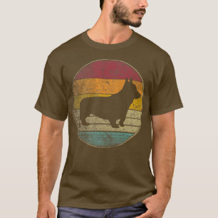 Corgi Dog Pet Vintage Distressed Retro 70s 80s 90s T-Shirt