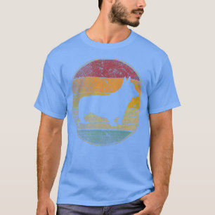 Corgi Dog Pet Vintage Distressed Retro 70s 80s 90s T-Shirt