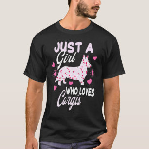 Corgi Dog Pretty For Women Girls Quote Saying T-Shirt
