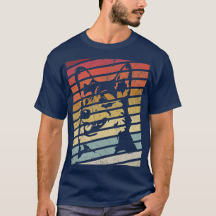 Corgi Dog Print Retro Vintage 70s Silhouette Doggy T-Shirt