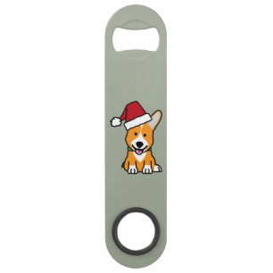 Corgi dog puppy Pembroke Welsh Christmas Santa hat