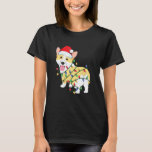 Corgi Dog Santa Hat Christmas Lights Animal Xmas T-Shirt<br><div class="desc">Corgi Dog Santa Hat Christmas Lights Animal Xmas</div>