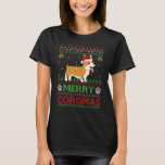 Corgi Dog Santa Ugly Corgi Christmas Merry Corgmas T-Shirt<br><div class="desc">Corgi Dog Santa Ugly Corgi Christmas Merry Corgmas</div>