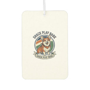 Corgi Dog Shirt Funny Vintage Engraving Pet Lover Car Air Freshener