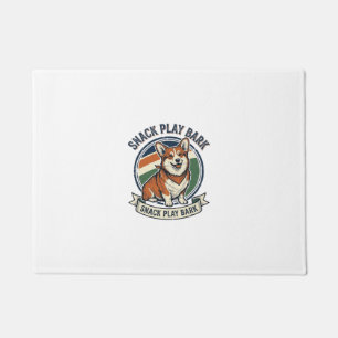 Corgi Dog Shirt Funny Vintage Engraving Pet Lover Doormat