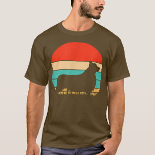 Corgi Dog Silhouette Corgi Lover Corgi Owner Retro T-Shirt