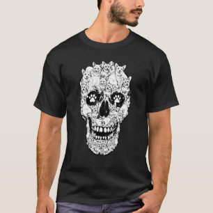Corgi Dog Skull Skeleton Halloween Costume Skull D T-Shirt
