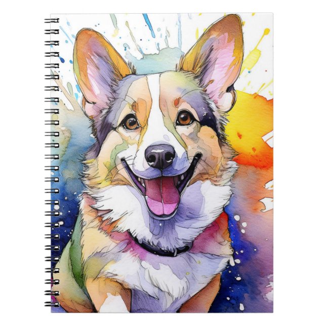 Corgi Dog Spiral Notebook (Front)