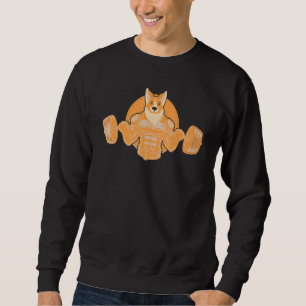 Corgi Dog T Fitness Gym Workout Weightlifting Sweatshirt