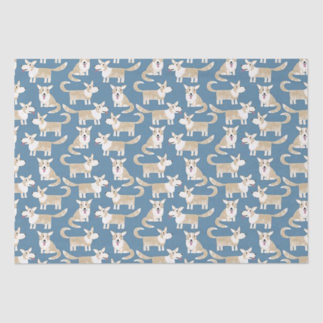 Corgi Dog Tissue Paper (Front)