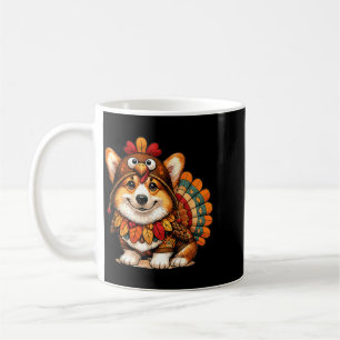 Corgi Dog Turkey Thanksgiving Costume Women Men Coffee Mug