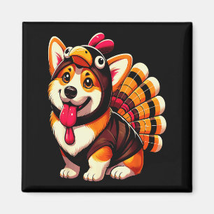 Corgi Dog Turkey Thanksgiving Costume Women Men Ki Magnet