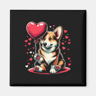 Corgi Dog Valentine's Day Dog Owner Valentine Magnet