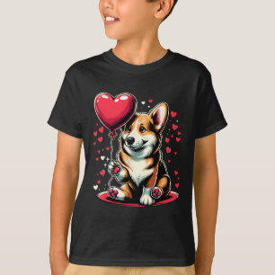 Corgi Dog Valentine's Day Dog Owner Valentine  T-Shirt