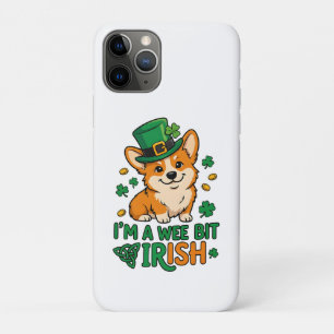 Corgi Dog "Wee Bit Irish" Funny St. Patrick's Day iPhone 11 Pro Case