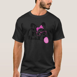 Corgi dog with with bubble gum bandanna glasses T-Shirt