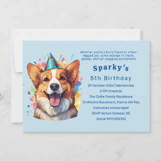 Corgi Doggo Paw-ty: A Birthday Bash Invitation