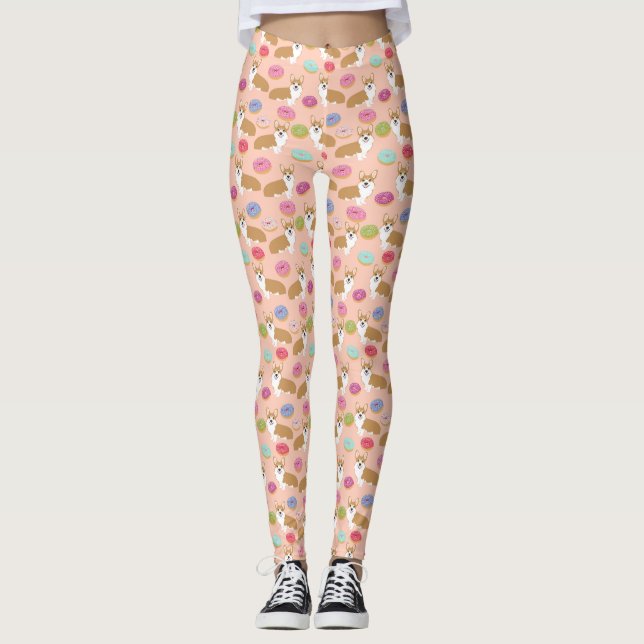 Corgi Doughnut Leggings (Front)