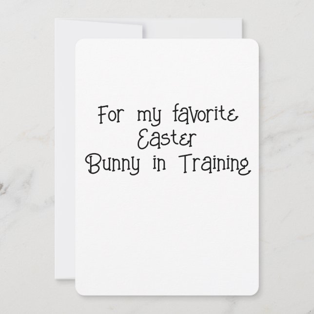 Corgi Easter Bunny in Training Invitation (Back)