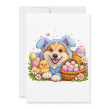Corgi Easter Card