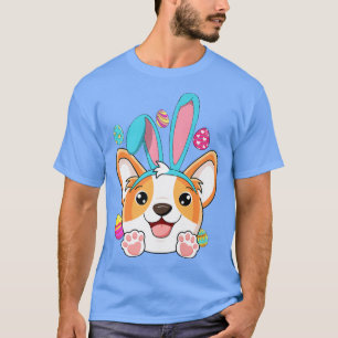 Corgi Easter Rabbit Bunny Ears Corgi Lover Egg Hun T-Shirt