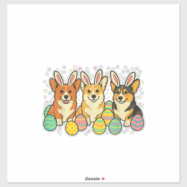 Corgi Easter T-Shirt_1 (Sheet)