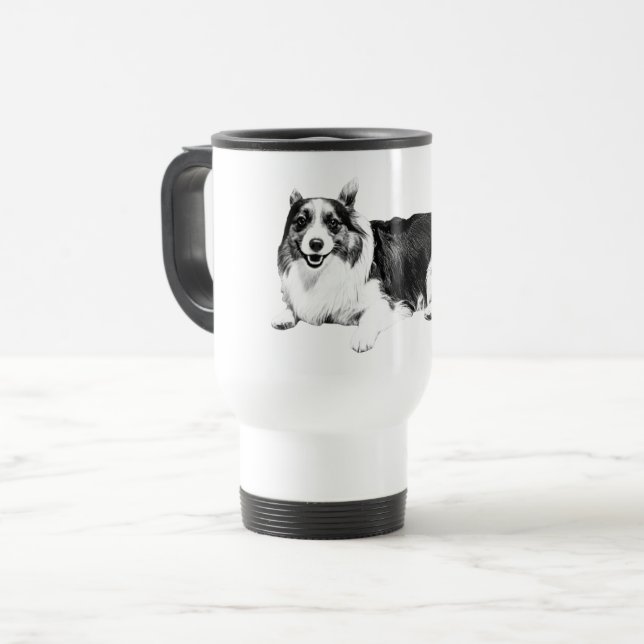 Corgi Easygoing Route Travel Mug (Front Left)