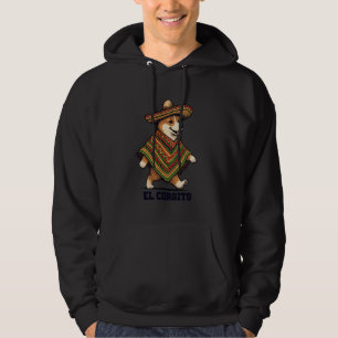 Corgi El Corgito Wild West Mexican Western Dog Lov Hoodie