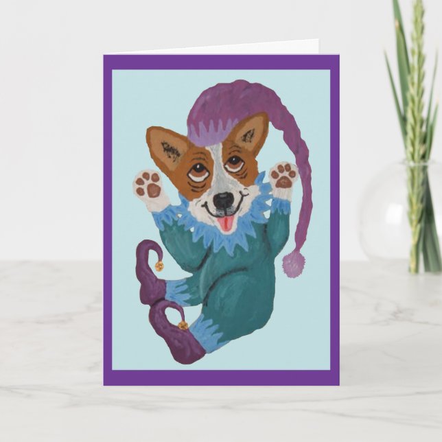 Corgi elf card (Front)